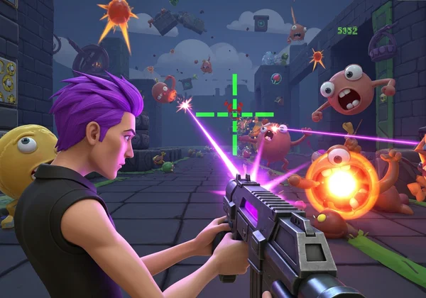 玩家在《Funny Shooter 2》中精准瞄准