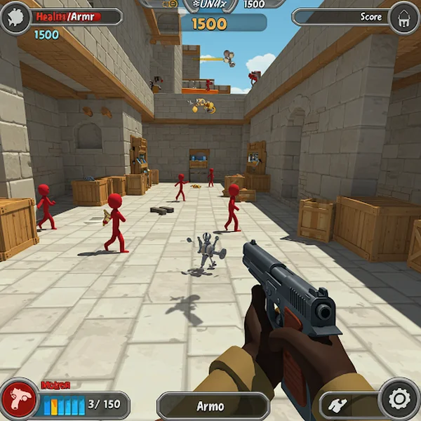 Funny Shooter 2 gameplay engaging funny enemies