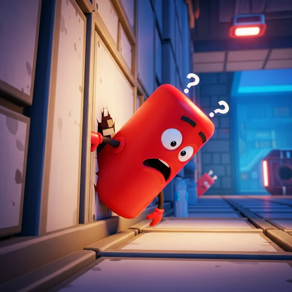 Funny Shooter 2 enemy comically stuck in game environment.